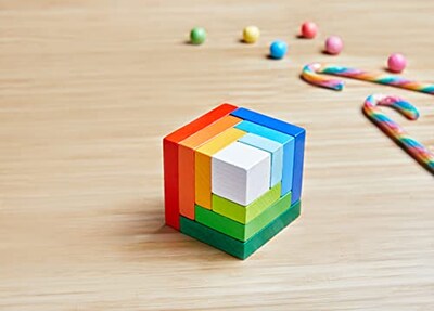 Foto 6 | Juego De Arreglos Haba Rainbow Cube 3d Fabricado En Alemania - Venta Internacional.