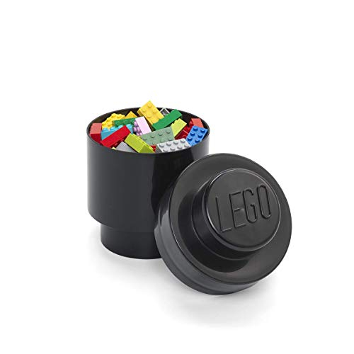 Foto 4 pulgar | Habitación Copenhague, Lego Round Brick 1 - Solución De Almacenamiento Apilable - Negro - Venta Internacional.