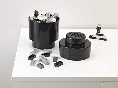 Foto 6 pulgar | Habitación Copenhague, Lego Round Brick 1 - Solución De Almacenamiento Apilable - Negro - Venta Internacional.
