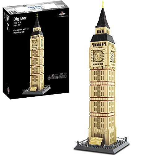 Foto 2 pulgar | Set De Bloques De Construcción Apostrophe Games Big Ben (1.666 Piezas) - Venta Internacional.