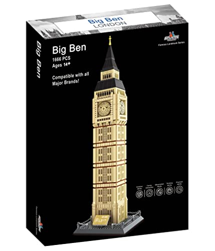 Foto 5 pulgar | Set De Bloques De Construcción Apostrophe Games Big Ben (1.666 Piezas) - Venta Internacional.