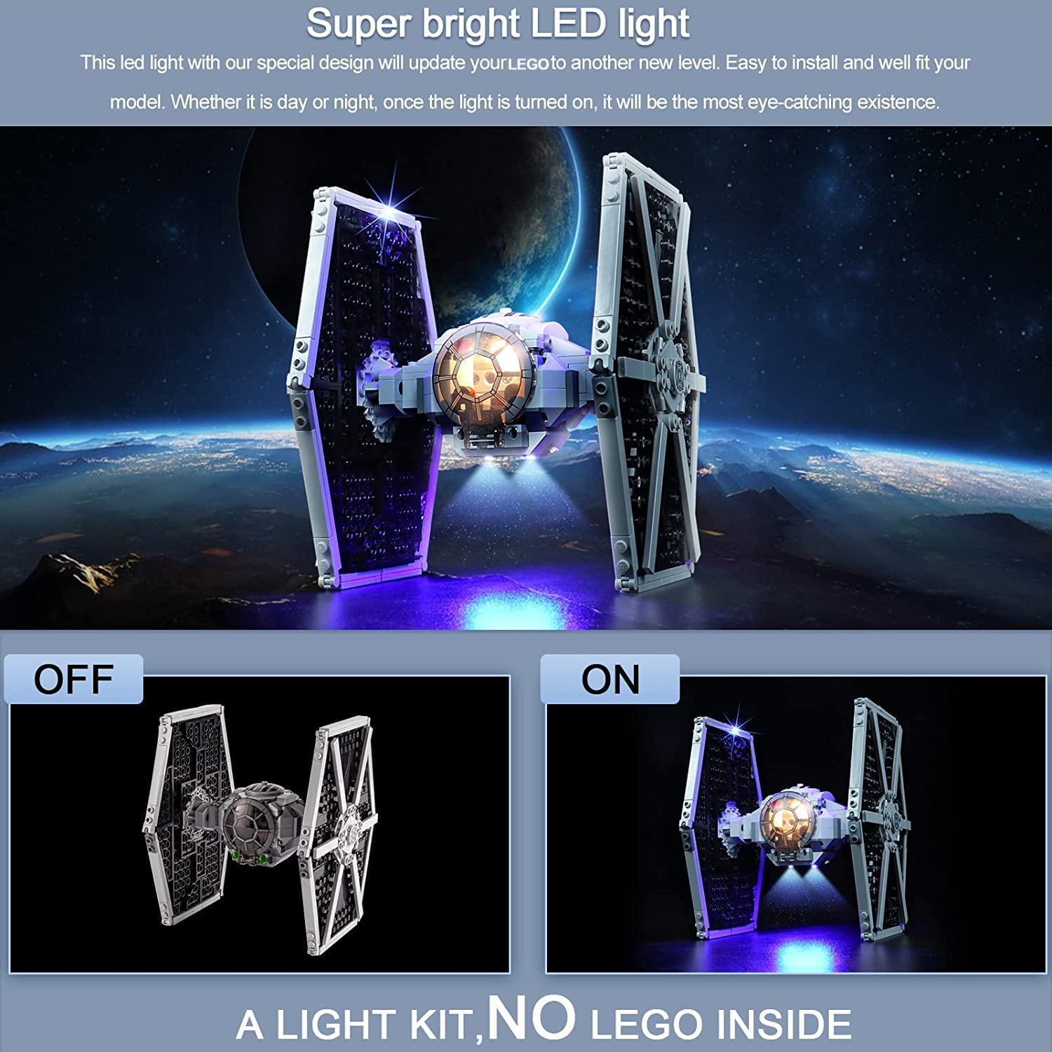 Foto 5 pulgar | Kit De Luces Para Lego Imperial Tie Fighter 75300 De Brickbling - Venta Internacional.