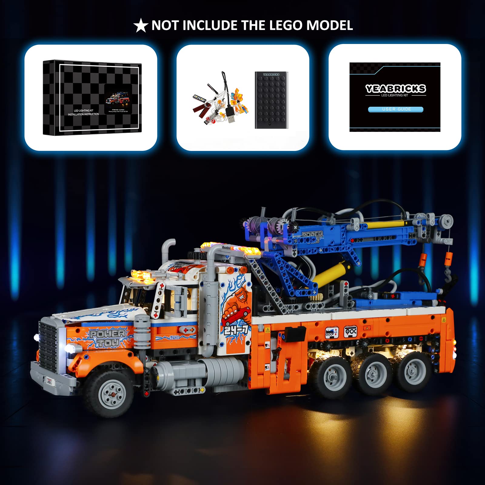 Foto 5 | Kit De Luces Led Para Grúa Lego Technic Heavy-duty 42128 - Venta Internacional.