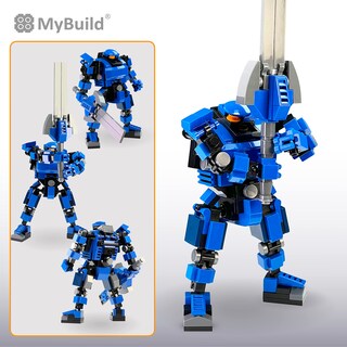 Foto 5 | Mecha Frame Sci-fi Blue Robot Armor Mech Set Building Action Bricks Keiji 5005 - Venta Internacional.
