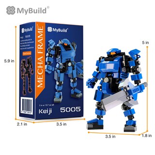 Foto 7 | Mecha Frame Sci-fi Blue Robot Armor Mech Set Building Action Bricks Keiji 5005 - Venta Internacional.