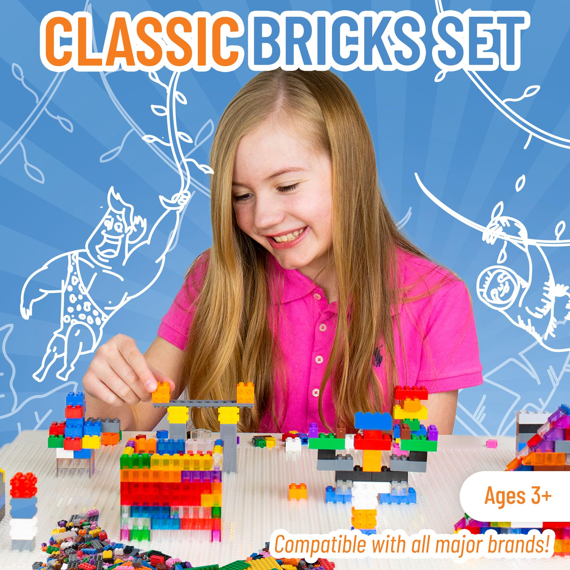 Foto 2 | Kit De Inicio De Building Bricks Strictly Briks Classic, 144 Piezas - Venta Internacional.