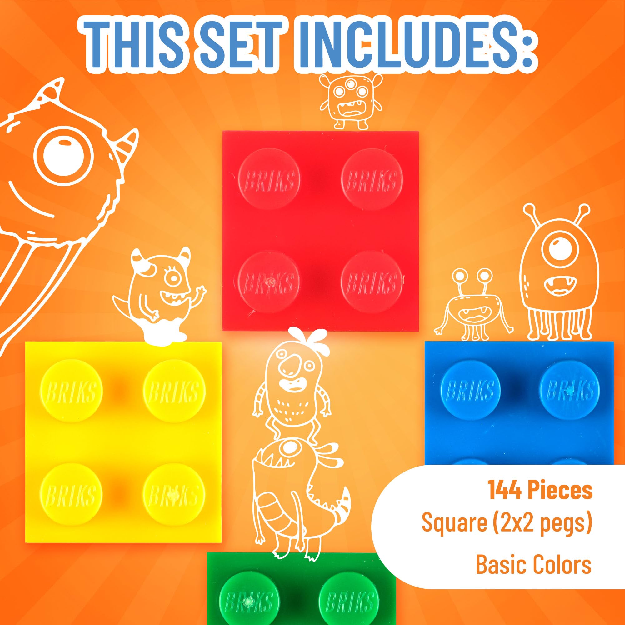 Foto 3 | Kit De Inicio De Building Bricks Strictly Briks Classic, 144 Piezas - Venta Internacional.