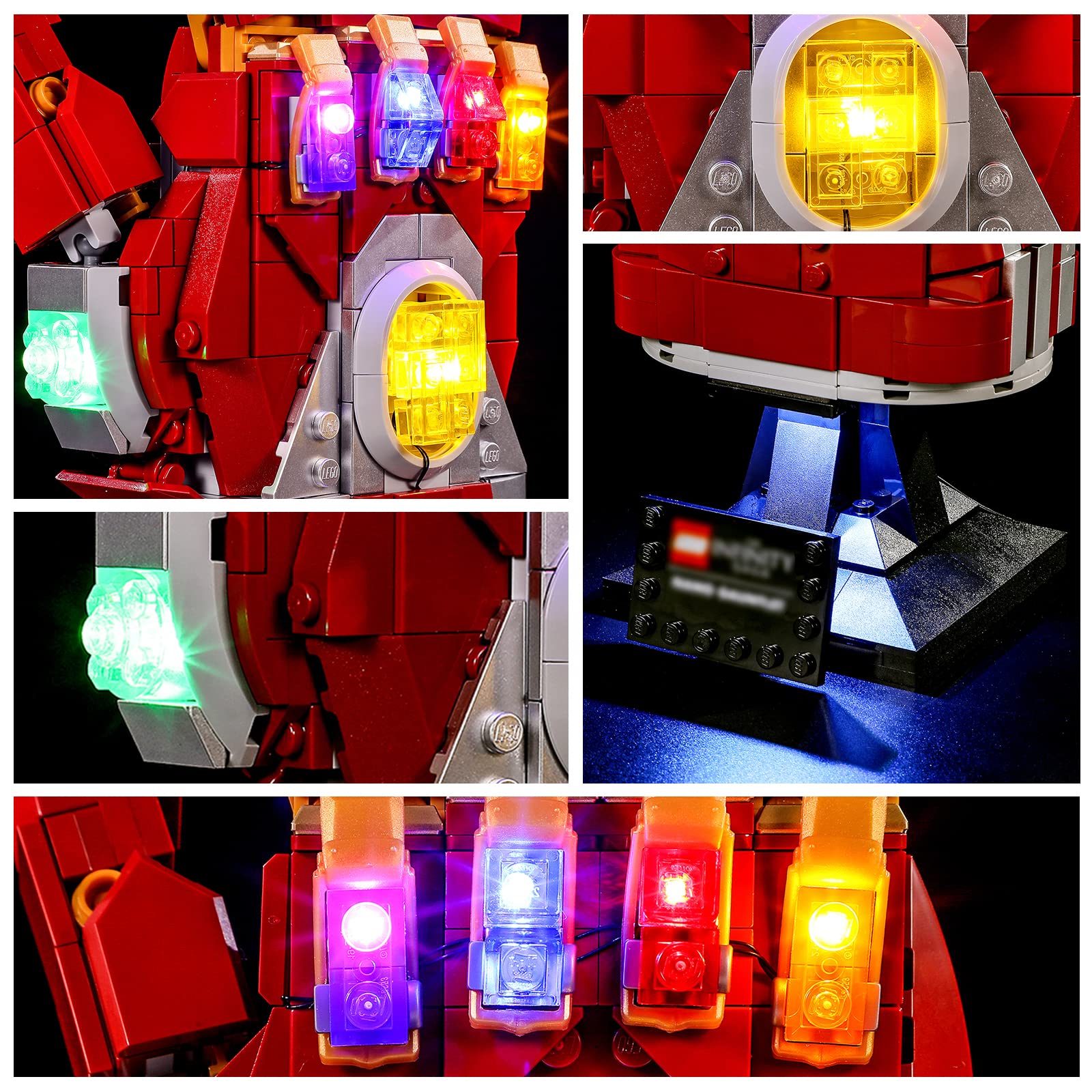 Foto 5 pulgar | Kit De Luces Led Yeabricks Para Lego 76223 Marvel Nano Gauntlet - Venta Internacional.