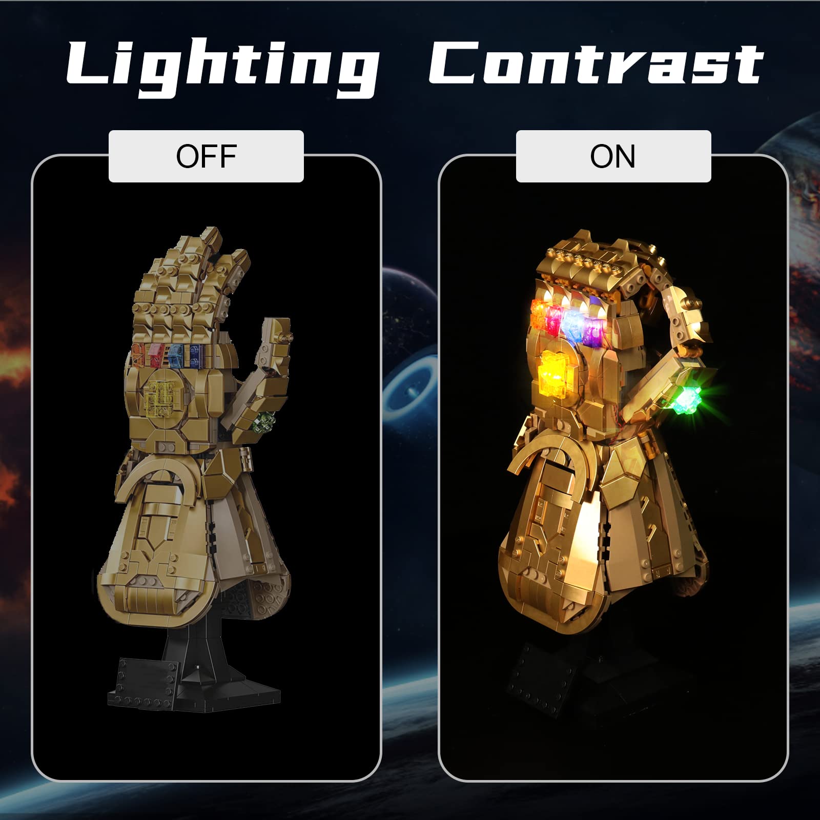 Foto 5 pulgar | Kit De Luces Led Bourvill Para Lego Infinity Gauntlet 76191 - Venta Internacional.