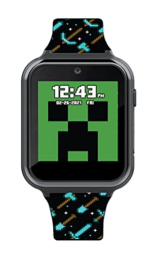 Foto 3 pulgar | Reloj Inteligente Accutime Minecraft Kids Con Pantalla Tácti - Venta Internacional.