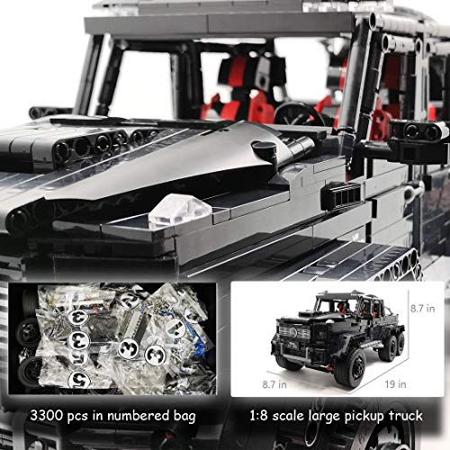 Foto 2 | Building Blocks Nifeliz G63, Camioneta Negra, Moc, Escala 1:8 - Venta Internacional.