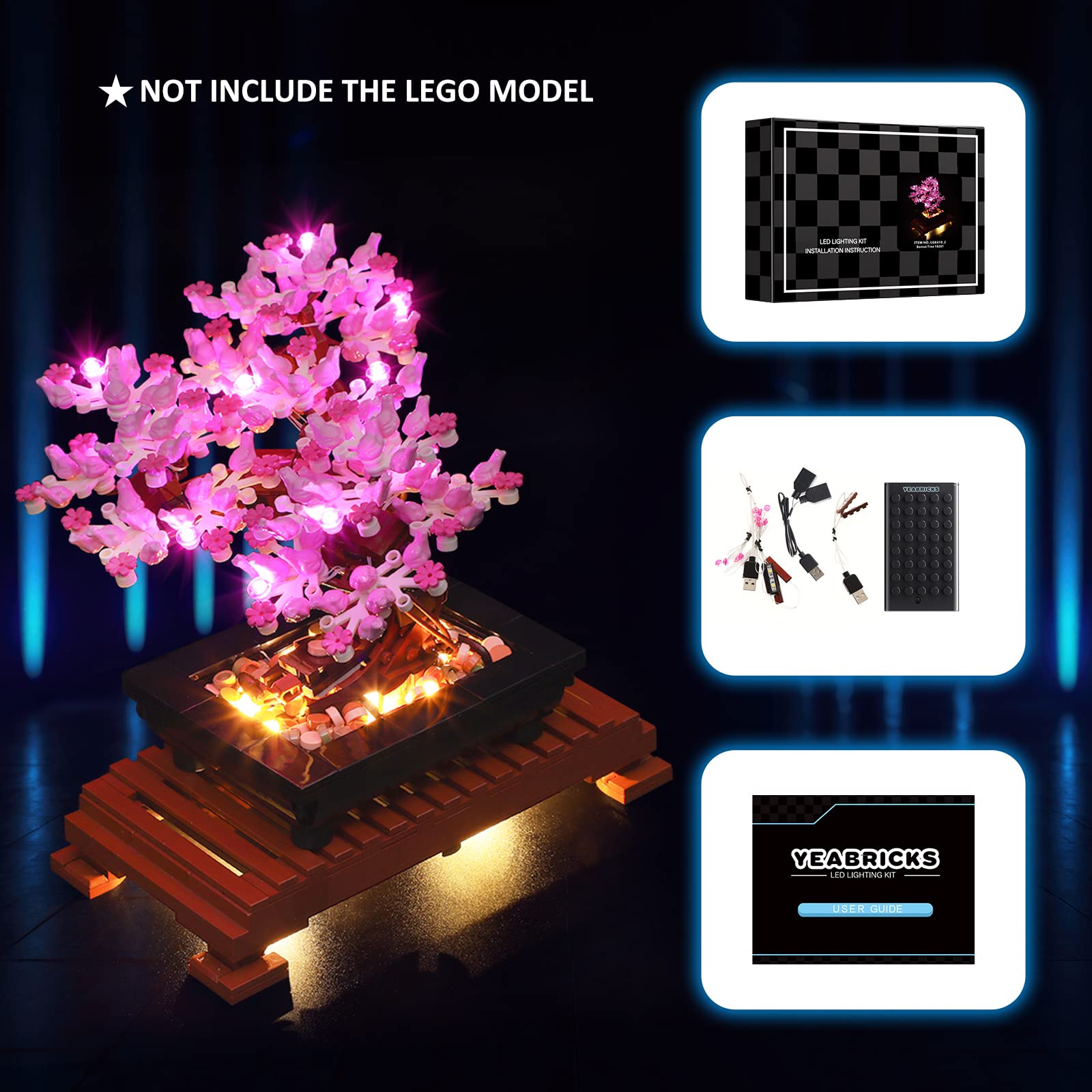 Foto 5 | Kit De Luces Led Yeabricks Para Árbol Bonsái Lego Creator Ex - Venta Internacional.