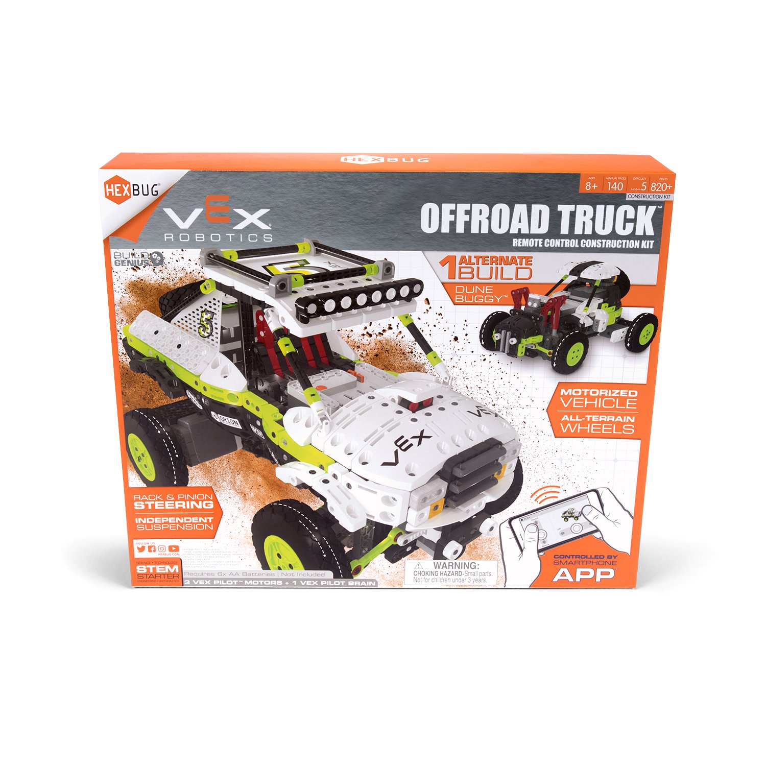Foto 5 pulgar | Camión Todoterreno Robótico Hexbug Vex - Venta Internacional.