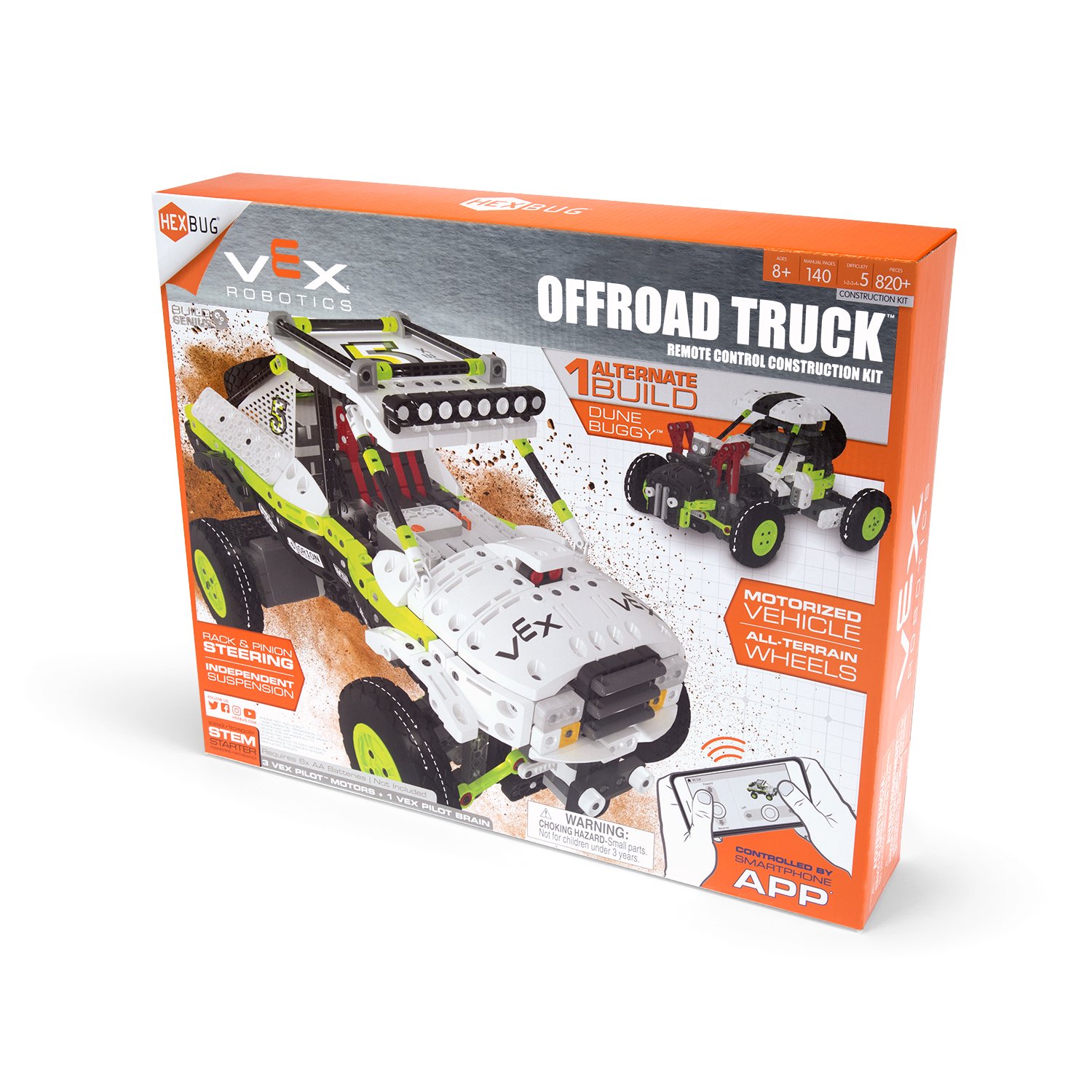Foto 7 pulgar | Camión Todoterreno Robótico Hexbug Vex - Venta Internacional.