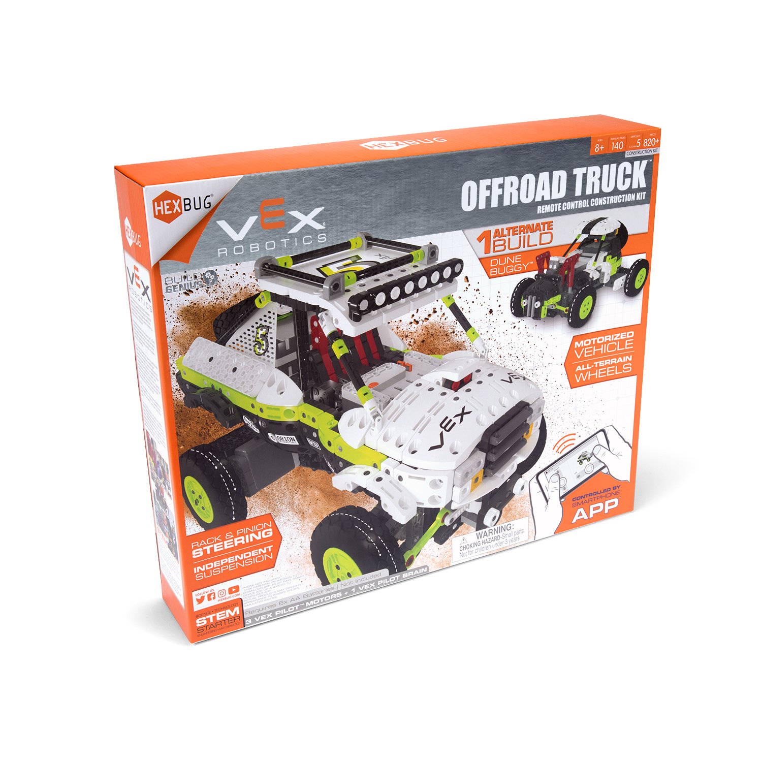 Foto 8 pulgar | Camión Todoterreno Robótico Hexbug Vex - Venta Internacional.