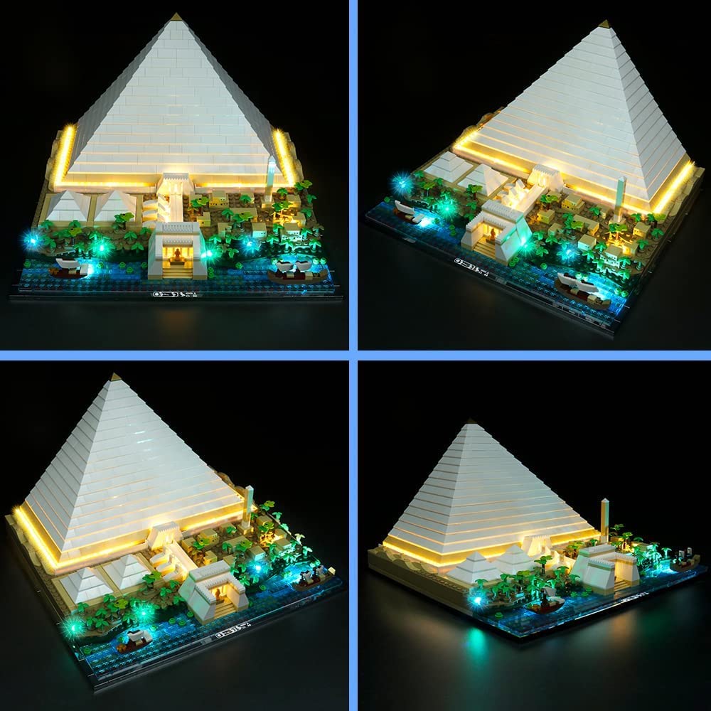 Foto 4 | Kit De Luces Led Para Lego 21058 Gran Pirámide De Giza De Vonado - Venta Internacional.