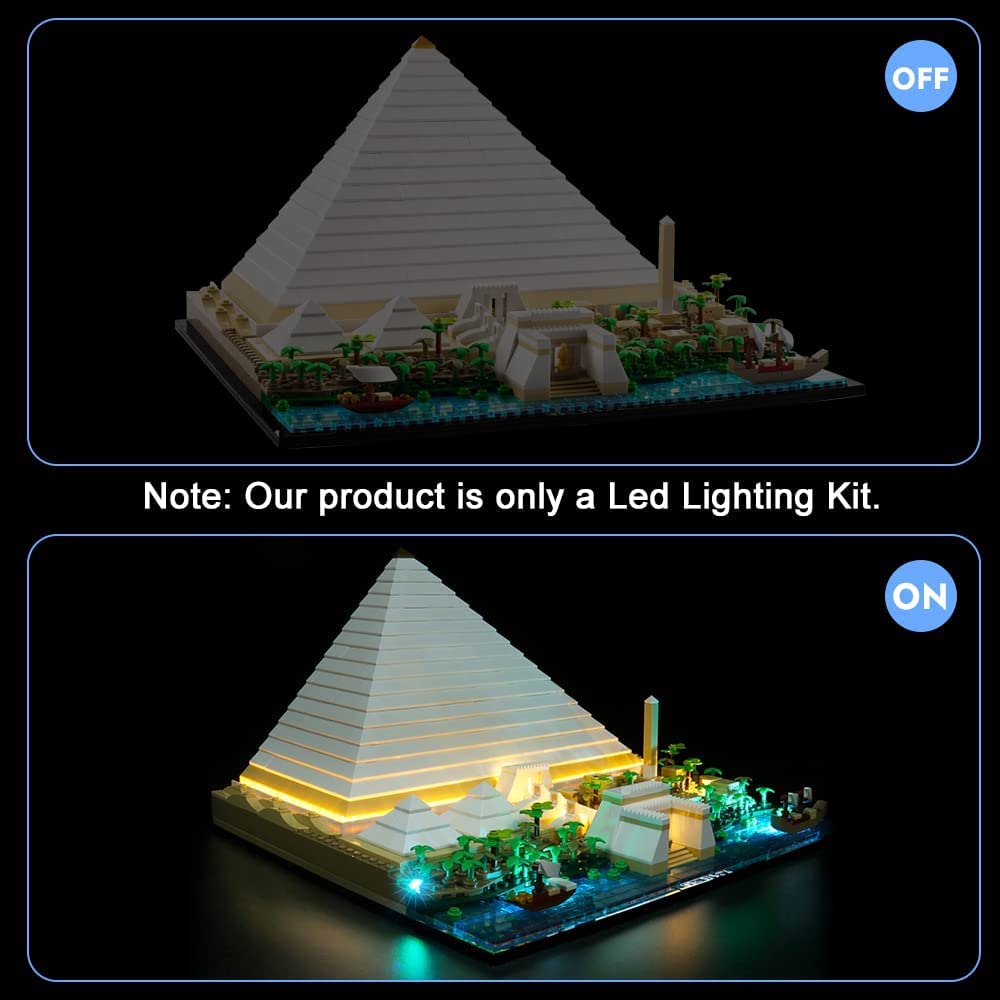 Foto 6 pulgar | Kit De Luces Led Para Lego 21058 Gran Pirámide De Giza De Vonado - Venta Internacional.