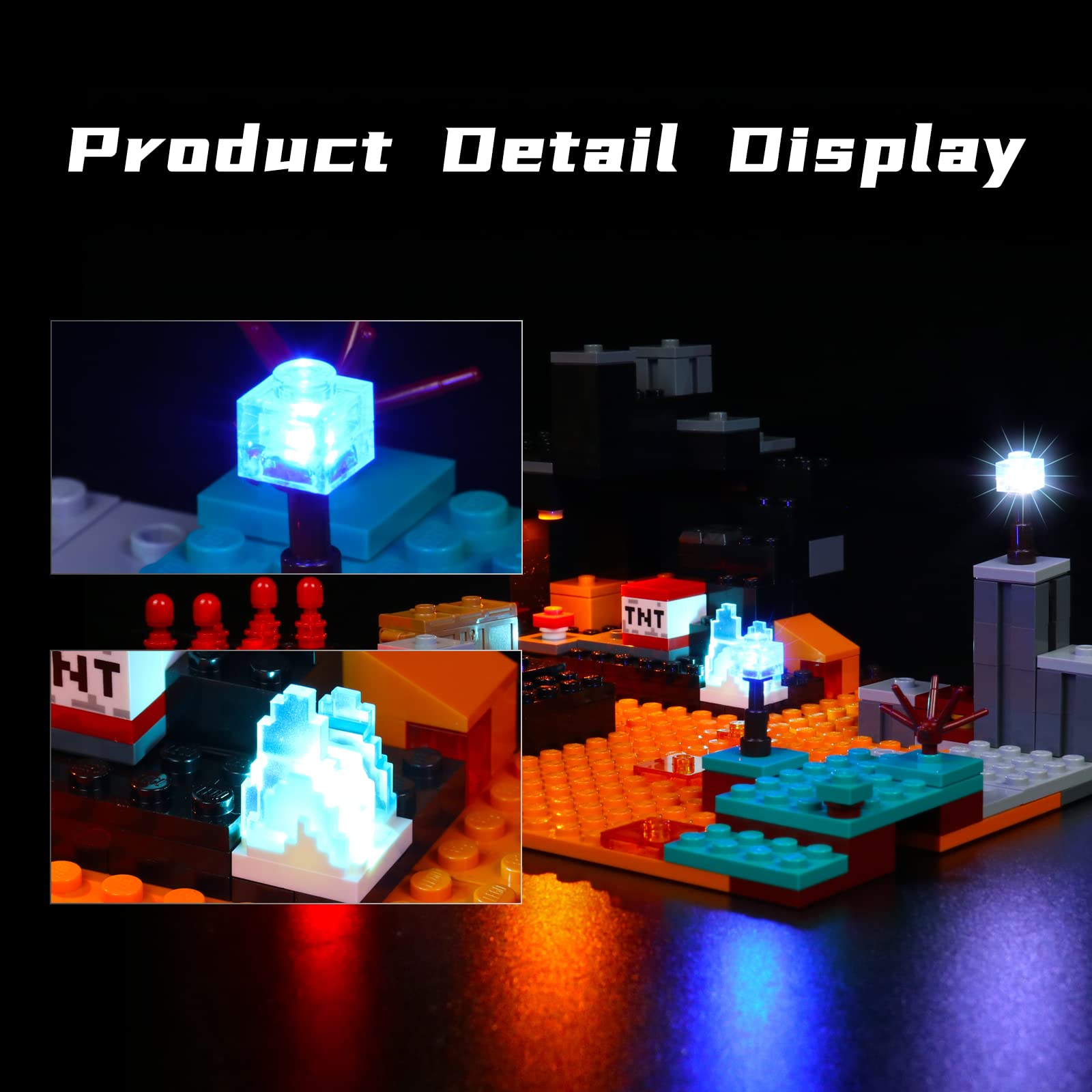 Foto 6 pulgar | Kit De Luces Led Bourvill Para Lego Minecraft The Nether Bastio - Venta Internacional.