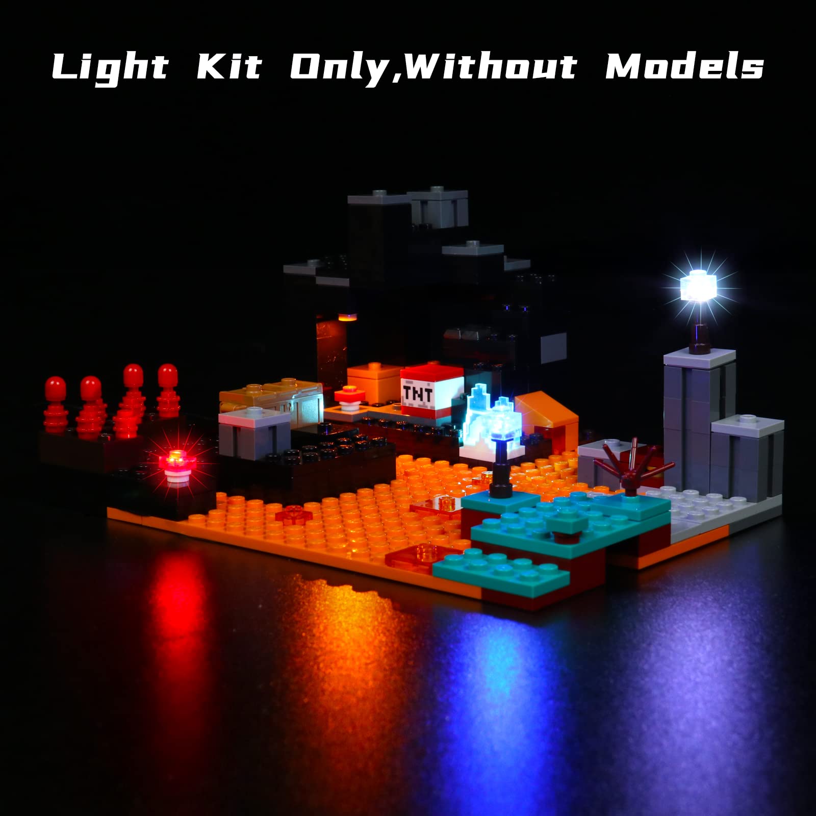 Foto 7 pulgar | Kit De Luces Led Bourvill Para Lego Minecraft The Nether Bastio - Venta Internacional.