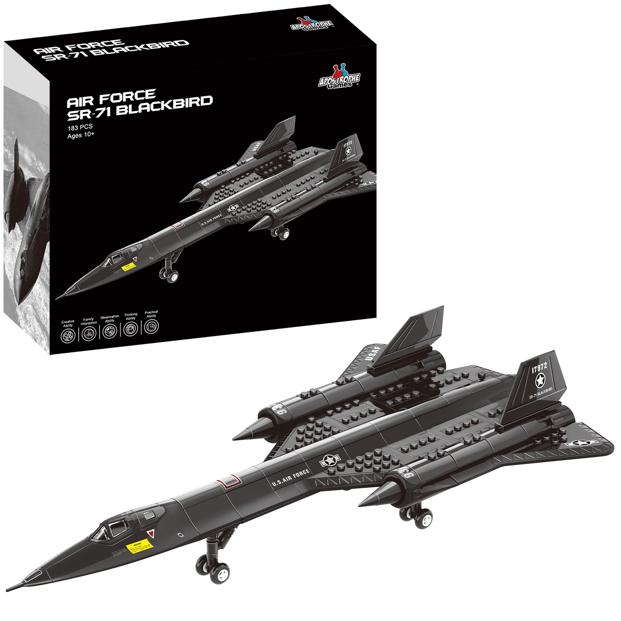 Set De Bloques De Construcción Apostrophe Games Sr-71 Blackbird Jet - Venta Internacional.