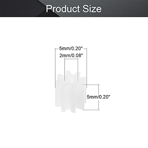 Foto 2 | Engranajes De Plástico Othmro 082a Modelo 8 Dientes Para Coche Robot Rc - Venta Internacional.