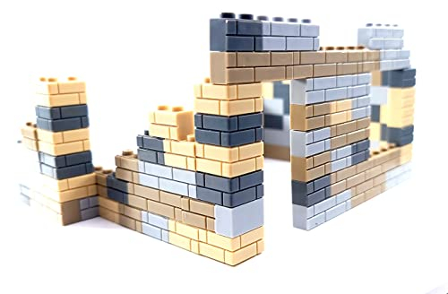 Juego De Bloques De Construcción General Jim's Neutral Brick Wall, 120 Unidades - Venta Internacional.
