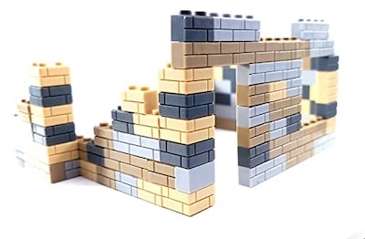 Foto 1 | Juego De Bloques De Construcción General Jim's Neutral Brick Wall, 120 Unidades - Venta Internacional.