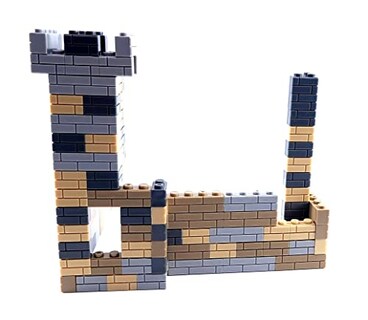 Foto 3 | Juego De Bloques De Construcción General Jim's Neutral Brick Wall, 120 Unidades - Venta Internacional.