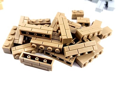 Foto 7 | Juego De Bloques De Construcción General Jim's Neutral Brick Wall, 120 Unidades - Venta Internacional.