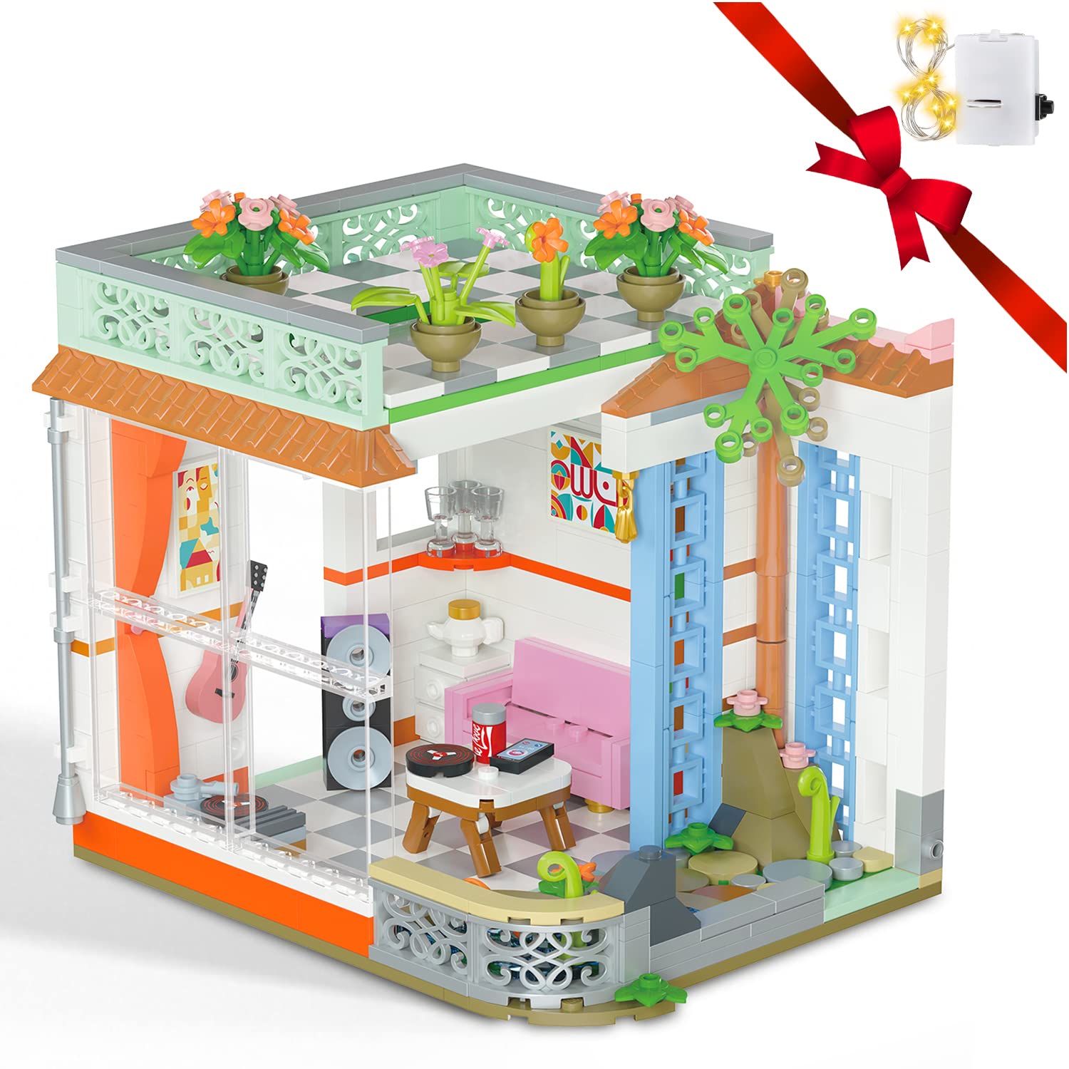 Set De Bloques De Construcción Pinkbee Friends Flowers House Girls 8+ - Venta Internacional.