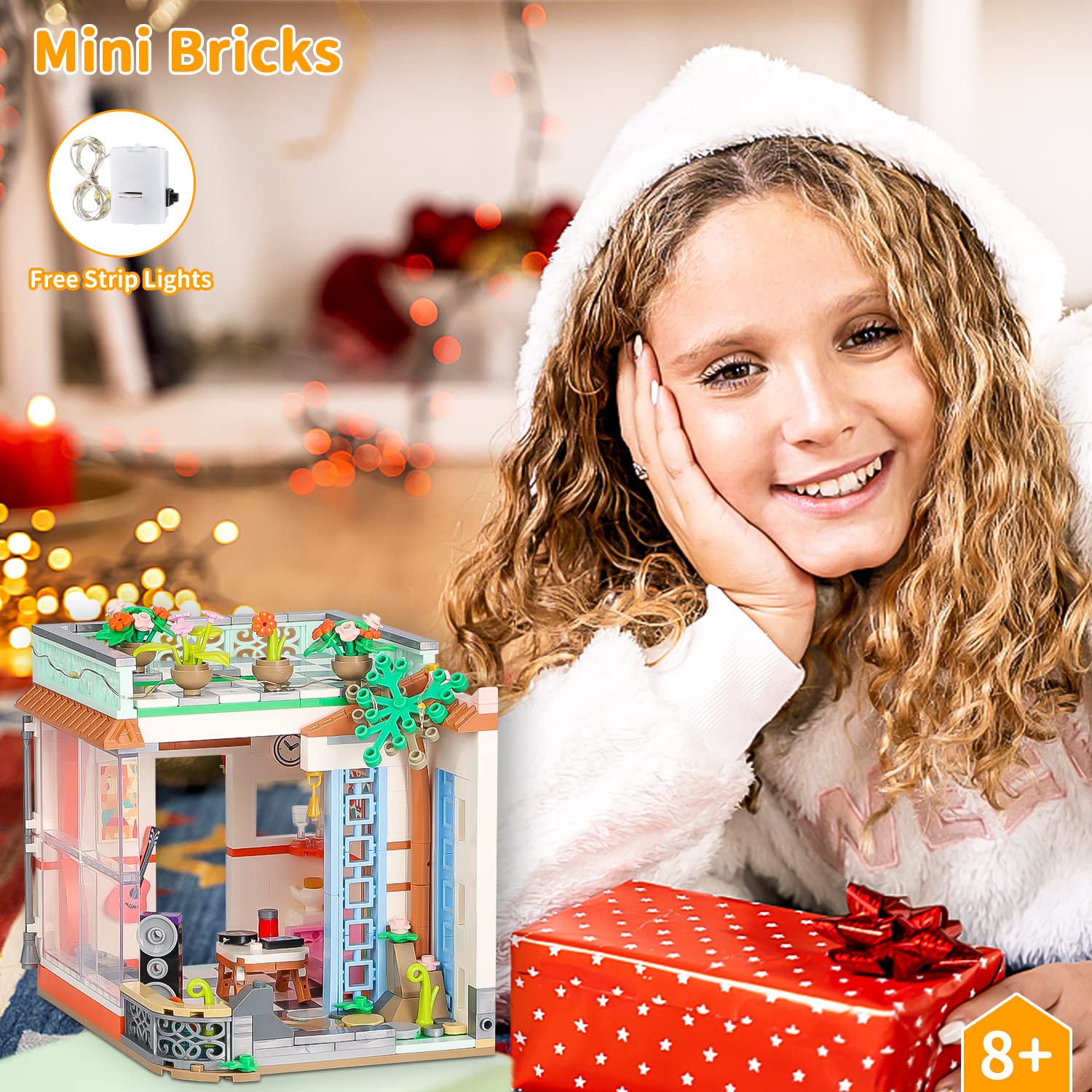 Foto 3 pulgar | Set De Bloques De Construcción Pinkbee Friends Flowers House Girls 8+ - Venta Internacional.