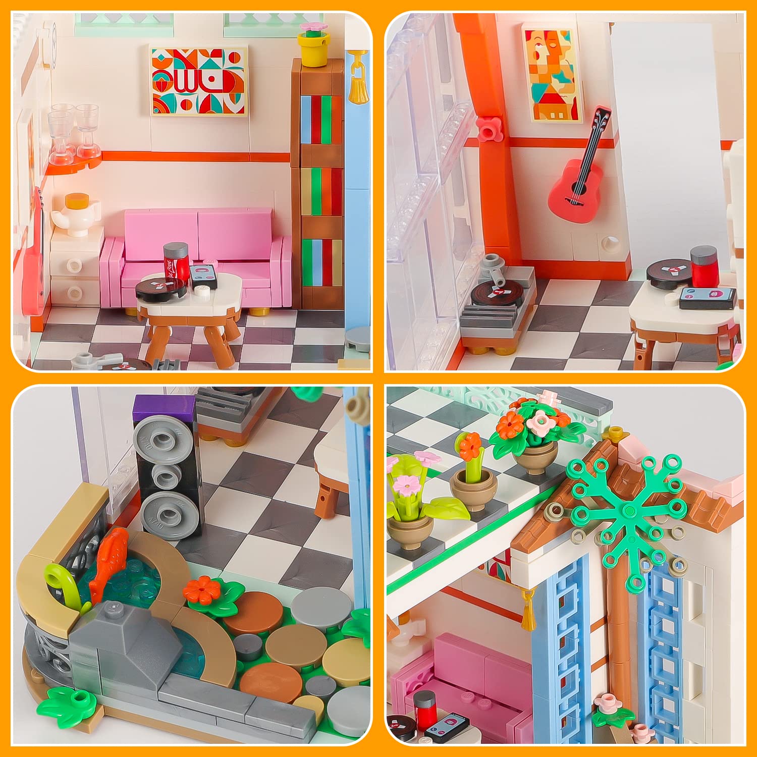 Foto 4 pulgar | Set De Bloques De Construcción Pinkbee Friends Flowers House Girls 8+ - Venta Internacional.