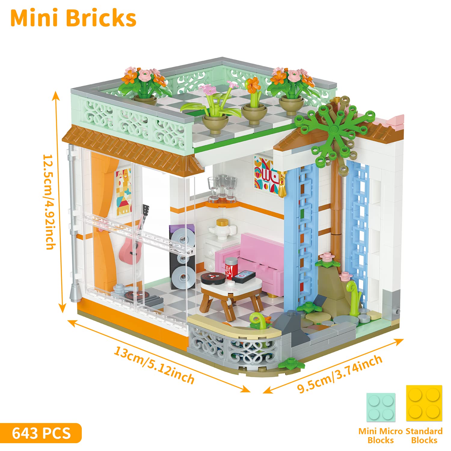 Foto 7 pulgar | Set De Bloques De Construcción Pinkbee Friends Flowers House Girls 8+ - Venta Internacional.