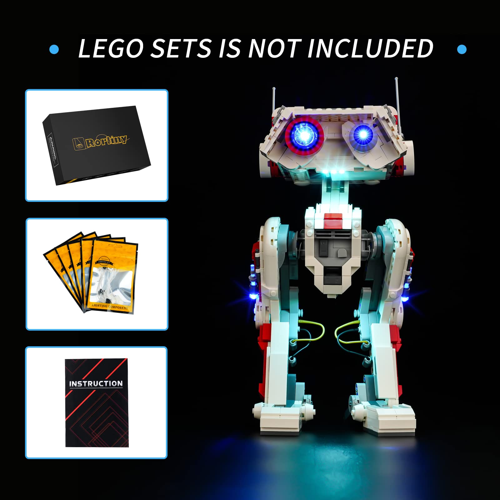 Foto 3 pulgar | Kit De Luces Led Rorliny Para Lego Star Wars Bd-1 75335 Toy Buil - Venta Internacional.