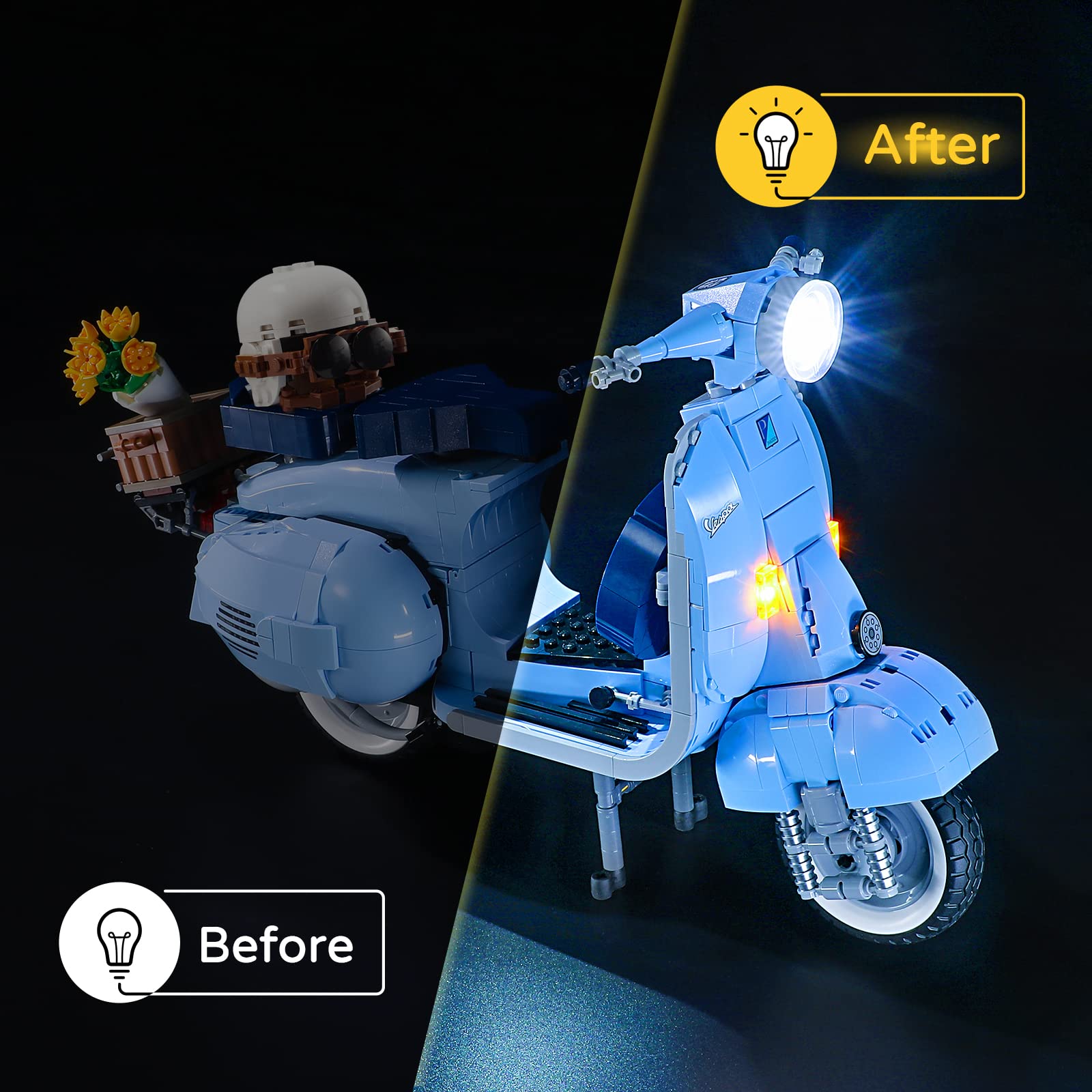 Foto 7 pulgar | Kit De Luces Led Para Bloques De Construcción Lego Creator Vespa 125 - Venta Internacional.