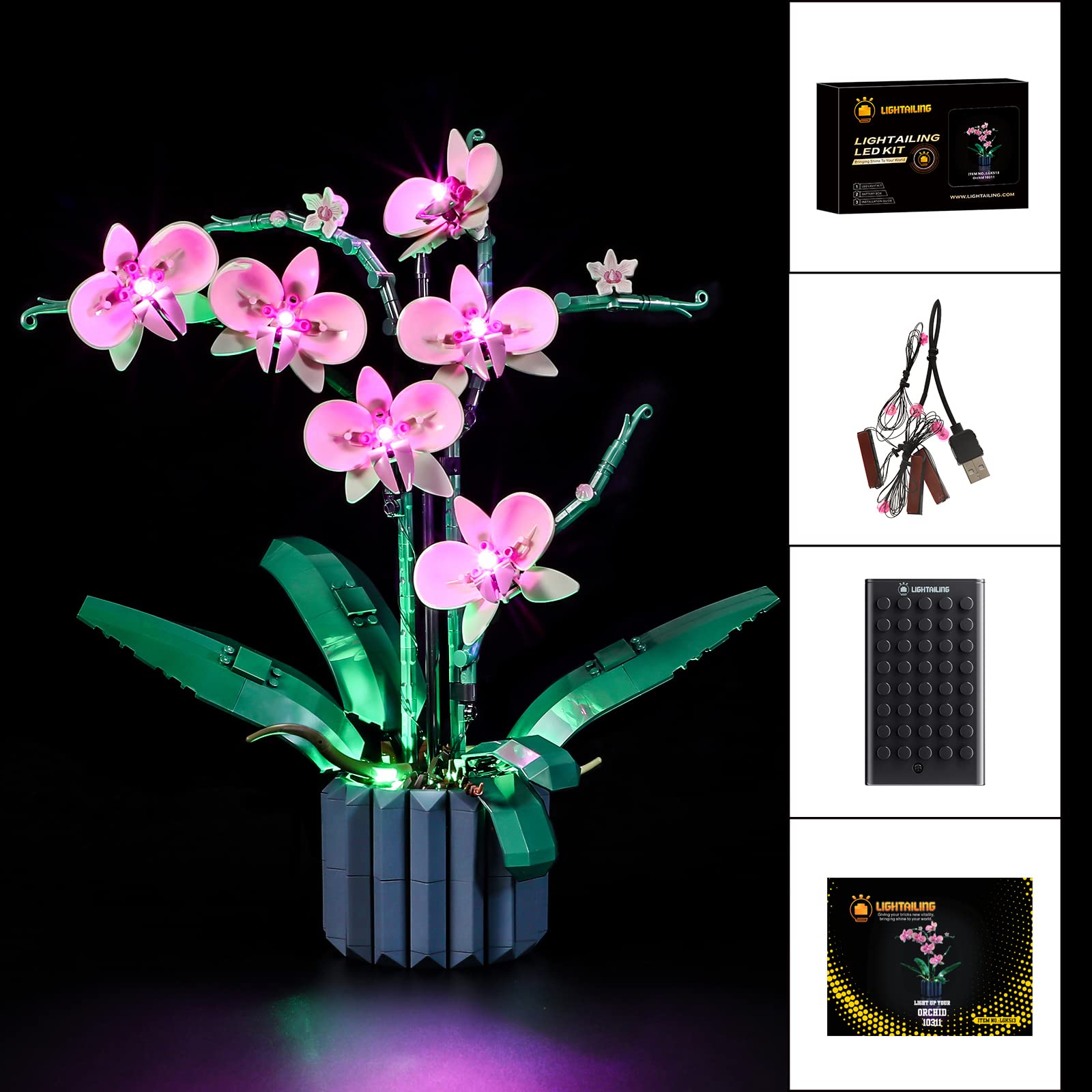 Foto 6 | Kit De Iluminación Lightailing Para Lego 10311 Orchid Con Luz Led - Venta Internacional.