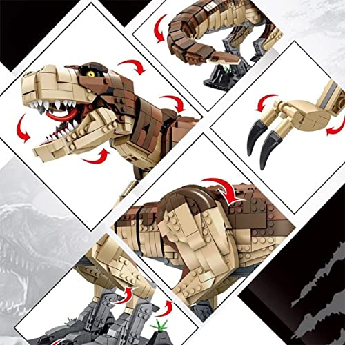 Foto 2 | Juego De Juguetes Con Bloques De Construcción Liberty Imports Dinosaur T-rex, 1811 Piezas - Venta Internacional.