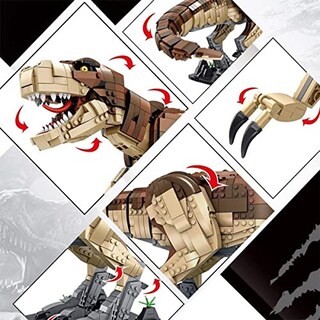 Foto 2 | Juego De Juguetes Con Bloques De Construcción Liberty Imports Dinosaur T-rex, 1811 Piezas - Venta Internacional.