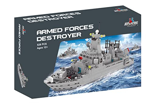 Set De Bloques De Construcción Apostrophe Games Navy Destroyer, 528 Unidades - Venta Internacional.