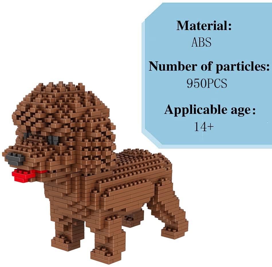 Foto 6 pulgar | Set De Microbloques Para Construir Animales Para Perros, Bricolaje, Arte 3d, 950 Unidades - Venta Internacional.