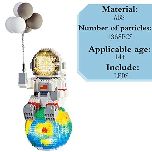 Foto 4 | Bloques De Construcción Iseesee Astronaut Con Iluminación Led 1368 Piezas - Venta Internacional.