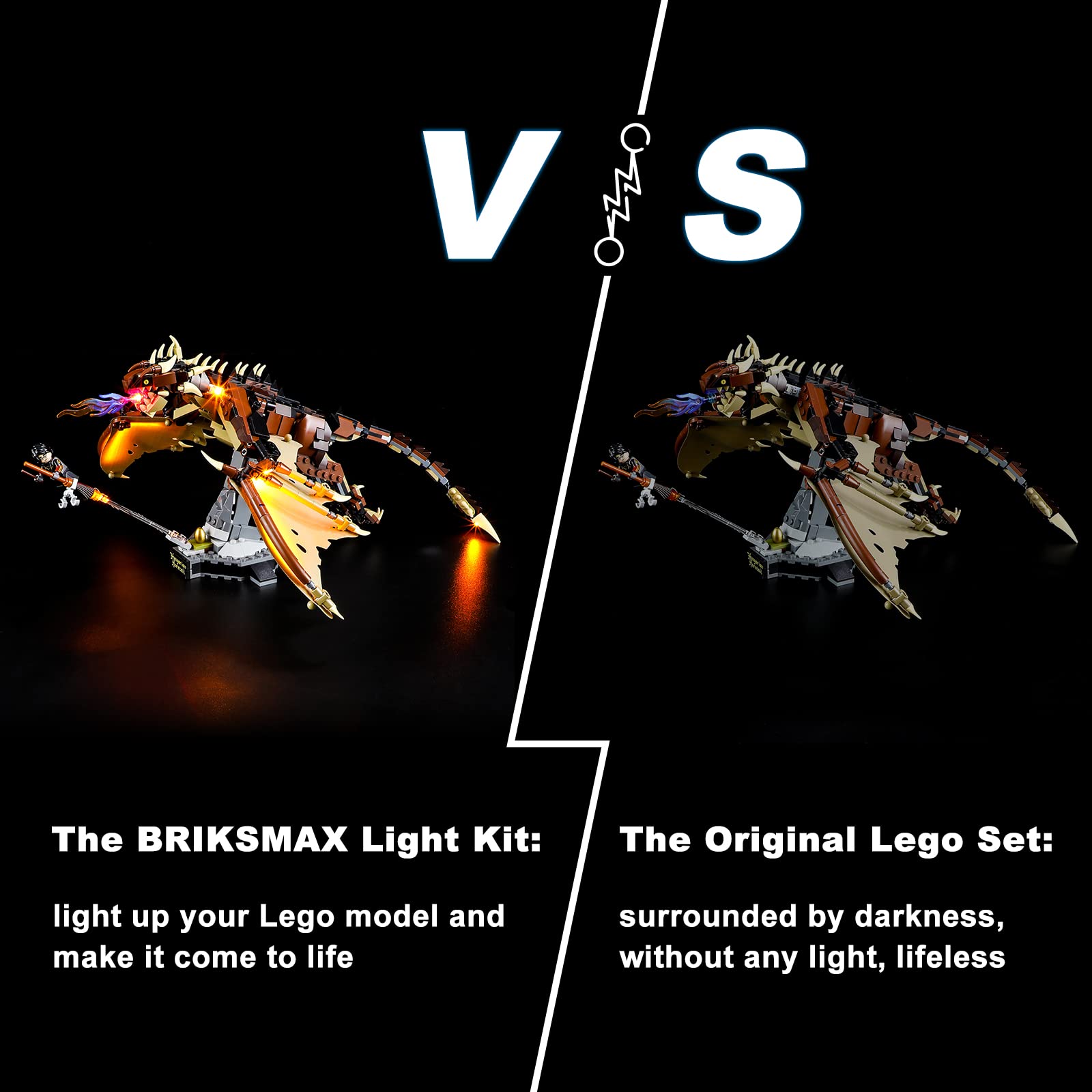 Foto 6 | Kit De Iluminación Briksmax Para Lego-76406 Hungary Horntail Drag - Venta Internacional.