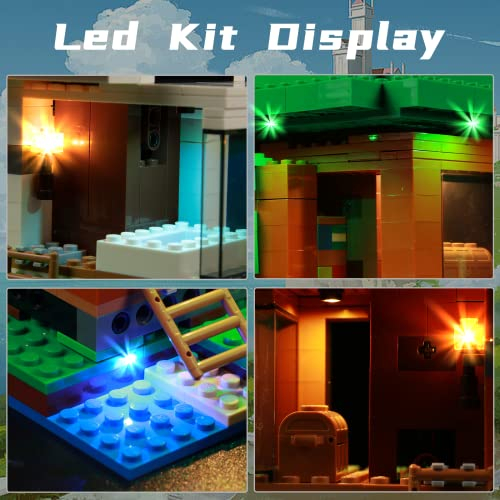 Foto 5 pulgar | Kit De Luces Led Bourvill Para Lego Minecraft The Modern Treeho - Venta Internacional.