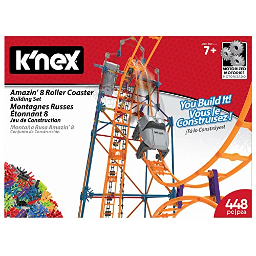 Foto 3 pulgar | Montaña Rusa K'nex Thrill Rides Amazin' 8, 448 Piezas - Venta Internacional.