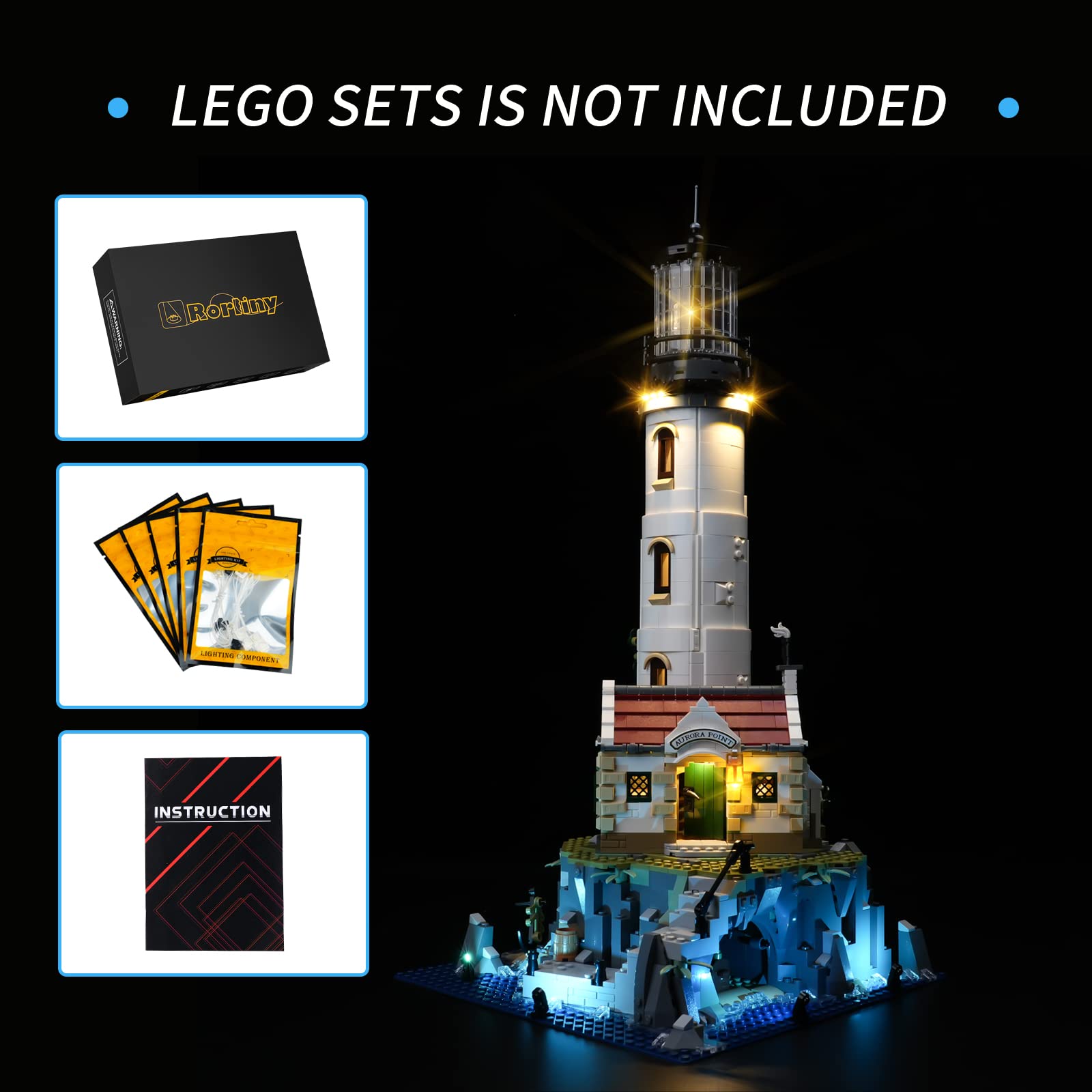 Foto 3 pulgar | Kit De Luces Led Rorliny Para Lego Motorized Lighthouse 21335 - Venta Internacional.