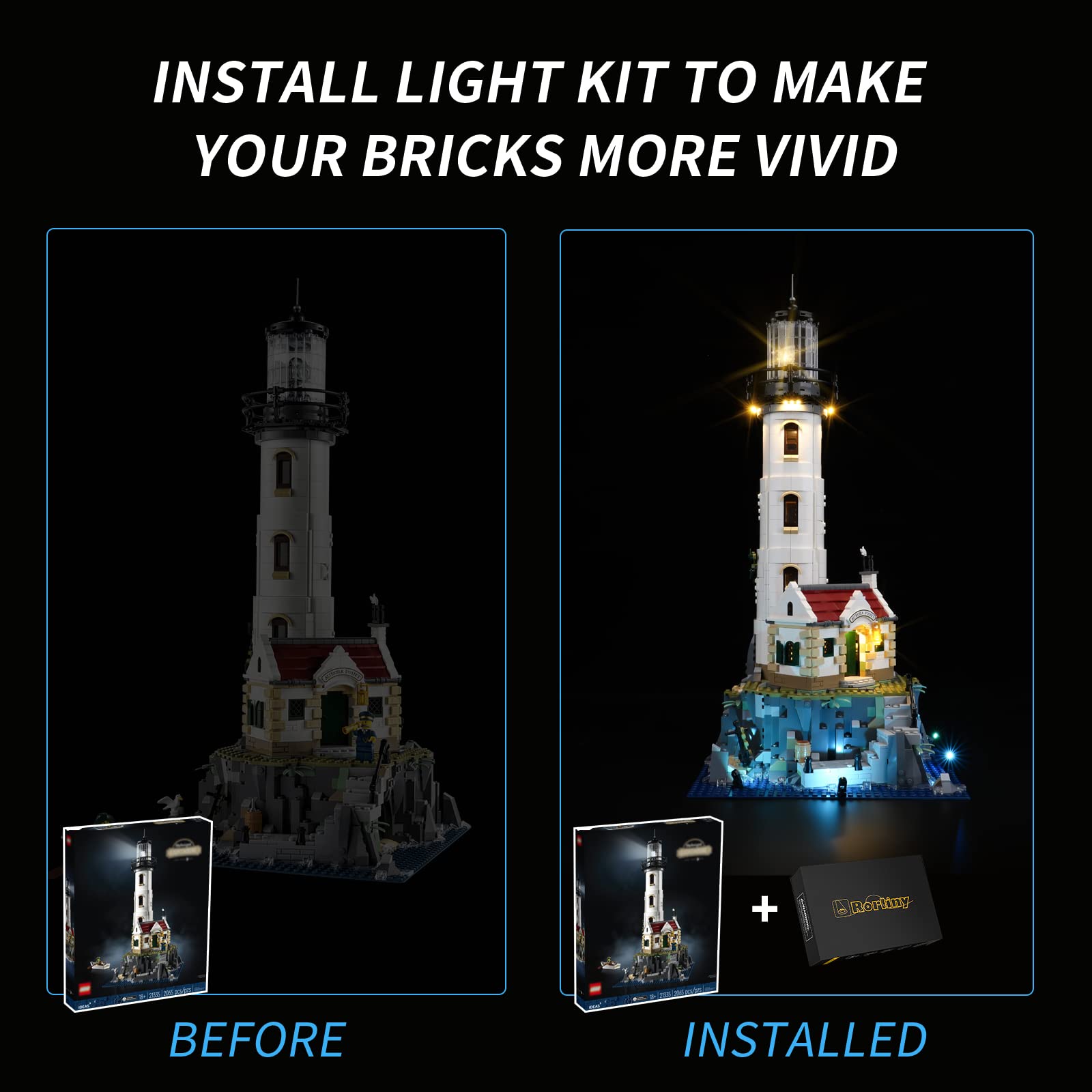 Foto 4 pulgar | Kit De Luces Led Rorliny Para Lego Motorized Lighthouse 21335 - Venta Internacional.