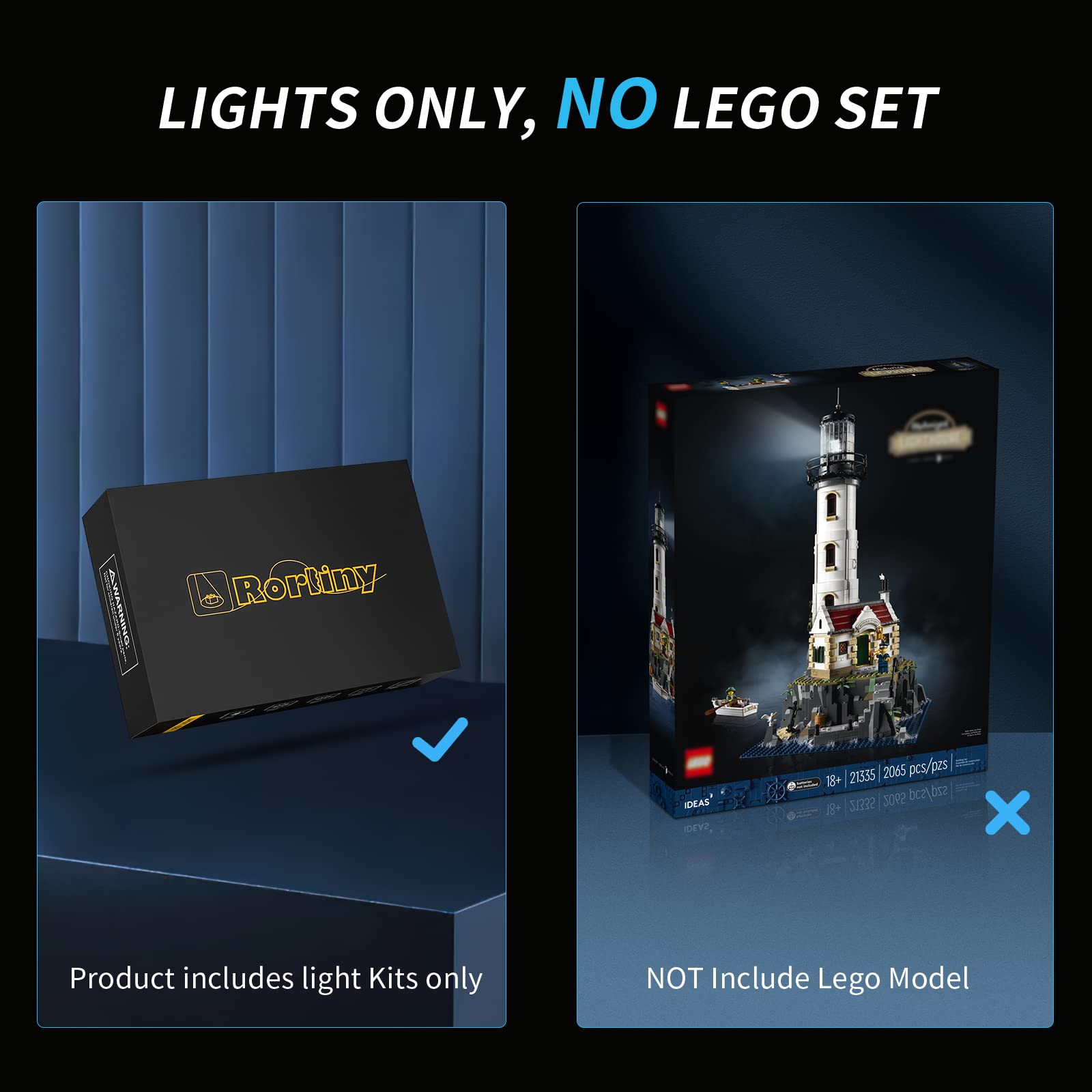 Foto 6 | Kit De Luces Led Rorliny Para Lego Motorized Lighthouse 21335 - Venta Internacional.