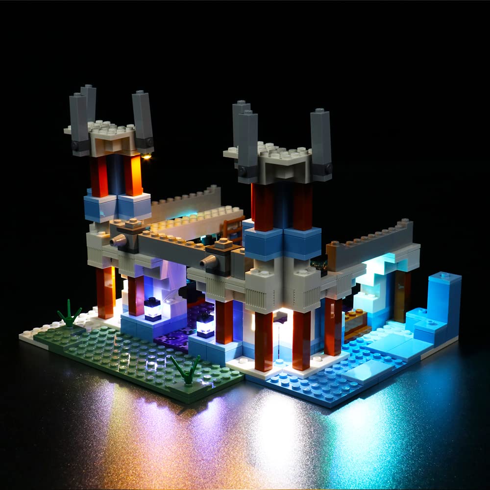 Kit De Luces Led Para Lego Minecraft The Ice Castle 21186 - Venta Internacional. $923