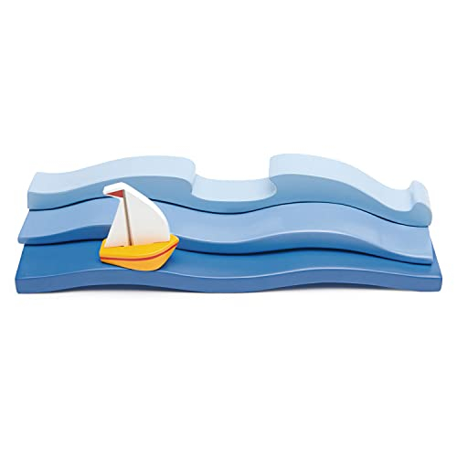 Foto 3 pulgar | Set De Juguetes Tender Leaf Toys Blue Water Waves Con Velero 3+ - Venta Internacional.