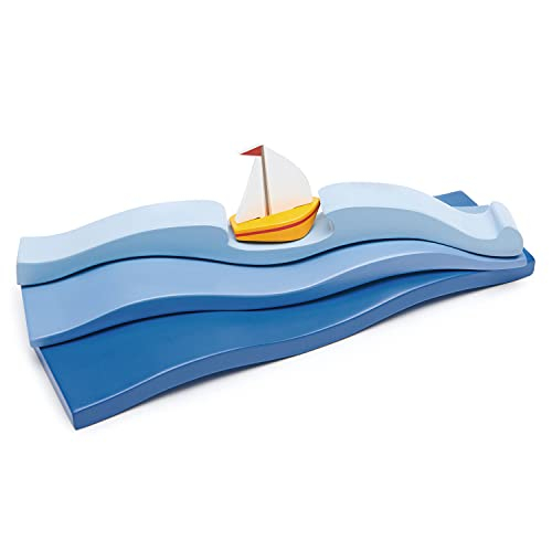 Foto 4 pulgar | Set De Juguetes Tender Leaf Toys Blue Water Waves Con Velero 3+ - Venta Internacional.